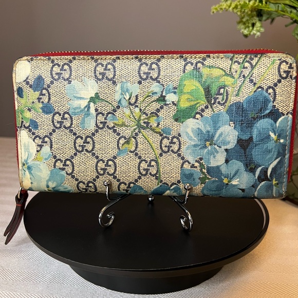 GUCCI Blooms Zippy Zip Around Wallet - Picture 1 of 8